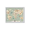 Picture of Animal Map _GroupedProduct_Rectangle_Landscape_Framed_Matted_
