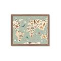 Picture of Animal Map _GroupedProduct_Rectangle_Landscape_Framed_Matted_
