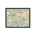Picture of Animal Map _GroupedProduct_Rectangle_Landscape_Framed_Matted_