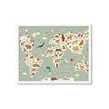 Picture of Animal Map _GroupedProduct_Rectangle_Landscape_Framed_Matted_