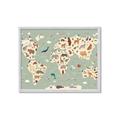 Picture of Animal Map _GroupedProduct_Rectangle_Landscape_Framed_Matted_