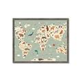 Picture of Animal Map _GroupedProduct_Rectangle_Landscape_Framed_Matted_