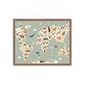 Picture of Animal Map _GroupedProduct_Rectangle_Landscape_Framed_Matted_