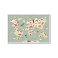 Picture of Animal Map _GroupedProduct_Rectangle_Landscape_Framed_Matted_