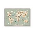 Picture of Animal Map _GroupedProduct_Rectangle_Landscape_Framed_Matted_