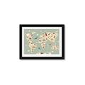 Picture of Animal Map _GroupedProduct_Rectangle_Landscape_Framed_Matted_