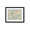 Picture of Animal Map _GroupedProduct_Rectangle_Landscape_Framed_Matted_