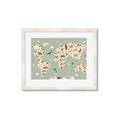 Picture of Animal Map _GroupedProduct_Rectangle_Landscape_Framed_Matted_