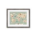 Picture of Animal Map _GroupedProduct_Rectangle_Landscape_Framed_Matted_