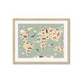 Picture of Animal Map _GroupedProduct_Rectangle_Landscape_Framed_Matted_