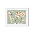 Picture of Animal Map _GroupedProduct_Rectangle_Landscape_Framed_Matted_