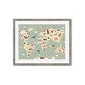 Picture of Animal Map _GroupedProduct_Rectangle_Landscape_Framed_Matted_