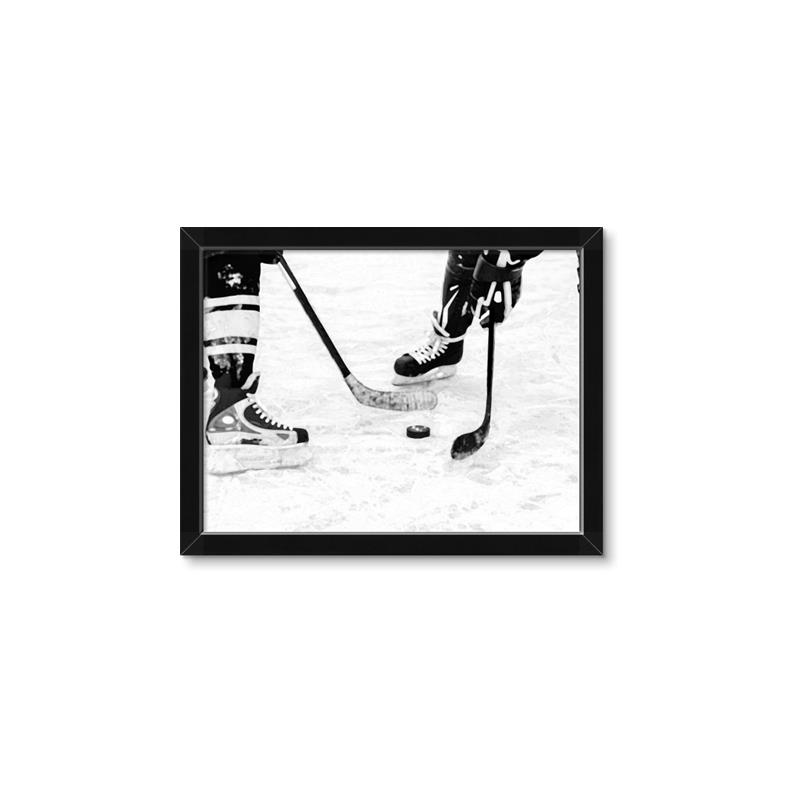 Picture of Hockey Players _GroupedProduct_Rectangle_Landscape_Mini_ _GroupedProduct_Rectangle_Landscape_Framed_Matted_
