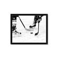 Picture of Hockey Players _GroupedProduct_Rectangle_Landscape_Mini_ _GroupedProduct_Rectangle_Landscape_Framed_Matted_