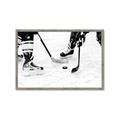 Picture of Hockey Players _GroupedProduct_Rectangle_Landscape_Mini_ _GroupedProduct_Rectangle_Landscape_Framed_Matted_
