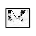 Picture of Hockey Players _GroupedProduct_Rectangle_Landscape_Mini_ _GroupedProduct_Rectangle_Landscape_Framed_Matted_
