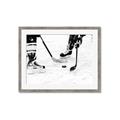 Picture of Hockey Players _GroupedProduct_Rectangle_Landscape_Mini_ _GroupedProduct_Rectangle_Landscape_Framed_Matted_