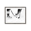 Picture of Hockey Players _GroupedProduct_Rectangle_Landscape_Mini_ _GroupedProduct_Rectangle_Landscape_Framed_Matted_