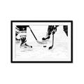 Picture of Hockey Players _GroupedProduct_Rectangle_Landscape_Mini_ _GroupedProduct_Rectangle_Landscape_Framed_Matted_
