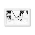 Picture of Hockey Players _GroupedProduct_Rectangle_Landscape_Mini_ _GroupedProduct_Rectangle_Landscape_Framed_Matted_