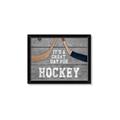 Picture of Great Day for Hockey on Wood _GroupedProduct_Rectangle_Landscape_Mini_ _GroupedProduct_Rectangle_Landscape_Framed_Matted_