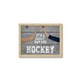 Picture of Great Day for Hockey on Wood _GroupedProduct_Rectangle_Landscape_Mini_ _GroupedProduct_Rectangle_Landscape_Framed_Matted_