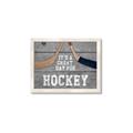 Picture of Great Day for Hockey on Wood _GroupedProduct_Rectangle_Landscape_Mini_ _GroupedProduct_Rectangle_Landscape_Framed_Matted_