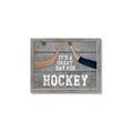 Picture of Great Day for Hockey on Wood _GroupedProduct_Rectangle_Landscape_Mini_ _GroupedProduct_Rectangle_Landscape_Framed_Matted_