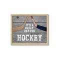 Picture of Great Day for Hockey on Wood _GroupedProduct_Rectangle_Landscape_Mini_ _GroupedProduct_Rectangle_Landscape_Framed_Matted_