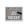 Picture of Great Day for Hockey on Wood _GroupedProduct_Rectangle_Landscape_Mini_ _GroupedProduct_Rectangle_Landscape_Framed_Matted_