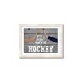 Picture of Great Day for Hockey on Wood _GroupedProduct_Rectangle_Landscape_Mini_ _GroupedProduct_Rectangle_Landscape_Framed_Matted_