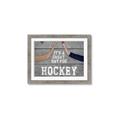 Picture of Great Day for Hockey on Wood _GroupedProduct_Rectangle_Landscape_Mini_ _GroupedProduct_Rectangle_Landscape_Framed_Matted_