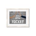 Picture of Great Day for Hockey on Wood _GroupedProduct_Rectangle_Landscape_Mini_ _GroupedProduct_Rectangle_Landscape_Framed_Matted_