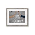 Picture of Great Day for Hockey on Wood _GroupedProduct_Rectangle_Landscape_Mini_ _GroupedProduct_Rectangle_Landscape_Framed_Matted_