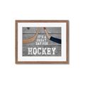 Picture of Great Day for Hockey on Wood _GroupedProduct_Rectangle_Landscape_Mini_ _GroupedProduct_Rectangle_Landscape_Framed_Matted_