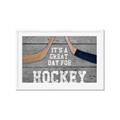 Picture of Great Day for Hockey on Wood _GroupedProduct_Rectangle_Landscape_Mini_ _GroupedProduct_Rectangle_Landscape_Framed_Matted_