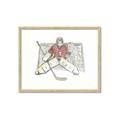 Picture of Goalie in Net _GroupedProduct_Rectangle_Landscape_Mini_ _GroupedProduct_Rectangle_Landscape_Framed_Matted_