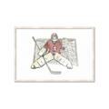 Picture of Goalie in Net _GroupedProduct_Rectangle_Landscape_Mini_ _GroupedProduct_Rectangle_Landscape_Framed_Matted_