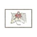 Picture of Goalie in Net _GroupedProduct_Rectangle_Landscape_Mini_ _GroupedProduct_Rectangle_Landscape_Framed_Matted_