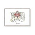 Picture of Goalie in Net _GroupedProduct_Rectangle_Landscape_Mini_ _GroupedProduct_Rectangle_Landscape_Framed_Matted_