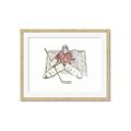 Picture of Goalie in Net _GroupedProduct_Rectangle_Landscape_Mini_ _GroupedProduct_Rectangle_Landscape_Framed_Matted_