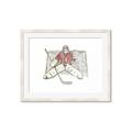 Picture of Goalie in Net _GroupedProduct_Rectangle_Landscape_Mini_ _GroupedProduct_Rectangle_Landscape_Framed_Matted_