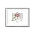 Picture of Goalie in Net _GroupedProduct_Rectangle_Landscape_Mini_ _GroupedProduct_Rectangle_Landscape_Framed_Matted_