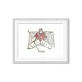 Picture of Goalie in Net _GroupedProduct_Rectangle_Landscape_Mini_ _GroupedProduct_Rectangle_Landscape_Framed_Matted_