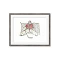 Picture of Goalie in Net _GroupedProduct_Rectangle_Landscape_Mini_ _GroupedProduct_Rectangle_Landscape_Framed_Matted_