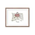 Picture of Goalie in Net _GroupedProduct_Rectangle_Landscape_Mini_ _GroupedProduct_Rectangle_Landscape_Framed_Matted_