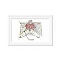 Picture of Goalie in Net _GroupedProduct_Rectangle_Landscape_Mini_ _GroupedProduct_Rectangle_Landscape_Framed_Matted_