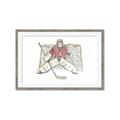 Picture of Goalie in Net _GroupedProduct_Rectangle_Landscape_Mini_ _GroupedProduct_Rectangle_Landscape_Framed_Matted_