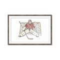 Picture of Goalie in Net _GroupedProduct_Rectangle_Landscape_Mini_ _GroupedProduct_Rectangle_Landscape_Framed_Matted_
