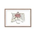 Picture of Goalie in Net _GroupedProduct_Rectangle_Landscape_Mini_ _GroupedProduct_Rectangle_Landscape_Framed_Matted_